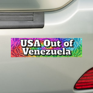 USA raus aus Venezuela Autoaufkleber