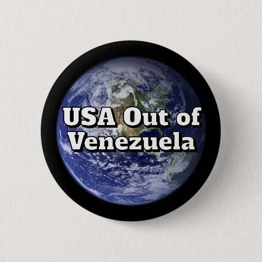 USA raus aus Venezuela Button (Vorderseite)