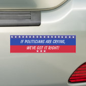 USA Red Blue Political if Politiciates weint Autoaufkleber (Auf Auto)