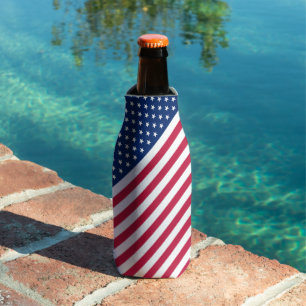 USA Red Blue White US Flagge Flasche Cooler Flaschenkühler