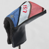 USA Red White and Blue American Flag Golf Headcover (3/4 Vorderseite)