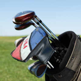 USA Red White and Blue American Flag Golf Headcover