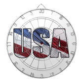 USA - Red White and Blue American Patriotic Flag Dartscheibe (vorne)
