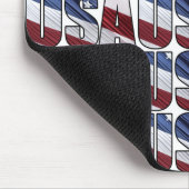 USA - Red White and Blue American Patriotic Flag Mousepad (Ecke)