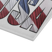 USA - Red White and Blue American Patriotic Flag Schneidebrett (Ecke)
