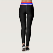 USA - Red White and Blue Stars (Ihr Name) Leggings (Rückseite)