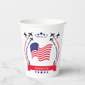 USA Red White & Blue Any Occasion Party Supplies Pappbecher (Vorderseite)