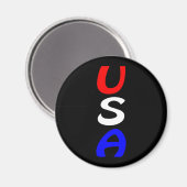 USA Red, White & Blue Magnet (Vorderseite/Rückseite)