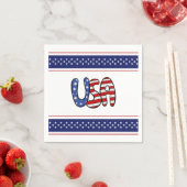 USA Red, White & Blue Serviette (Beispiel)