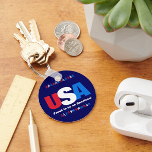 USA Red White Blue Stolz ist ein Amerikaner Schlüsselanhänger