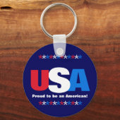 USA Red White Blue Stolz ist ein Amerikaner Schlüsselanhänger (Vorderseite)
