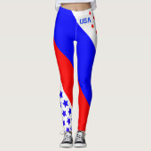 USA RED WHITE & BLUE USA LEGGINGS (Vorderseite)