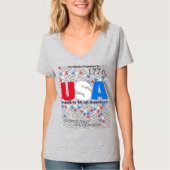USA Red White Blue Verfassung T-Shirt (Vorderseite)