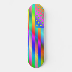 USA-Regenbogenflagge Skateboard