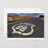 USA-Reise-frisiertes Auto Verkehrsschild des Weges Postkarte (Vorne/Hinten)