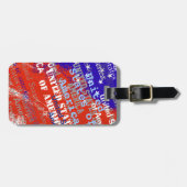 USA Reise Gepäckanhänger (Vorderseite horizontal)