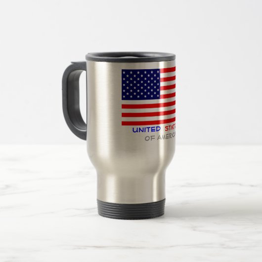 USA, REISEBECHER (Vorderseite Links)