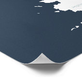 USA Reiseplan für Paare zu besichtigten Buttone Poster (Ecke)