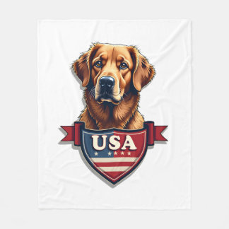 USA Retriever Heritage Vintage Hundeshirt 2 Fleecedecke