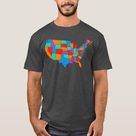 USA Retro T-Shirt (Vorderseite)