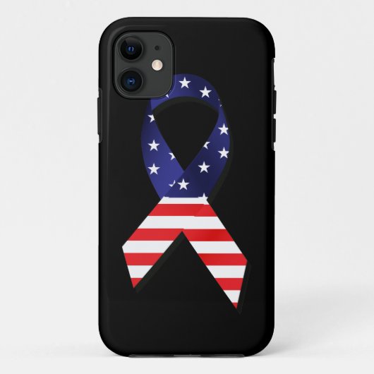 USA Ribbon Case-Mate iPhone Hülle (Rückseite)