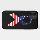 USA Ribbon Case-Mate iPhone Hülle (Rückseite (Horizontal))