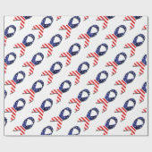 USA Ribbon Geschenkpapier (Flach)