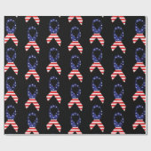 USA Ribbon Geschenkpapier (Flach)