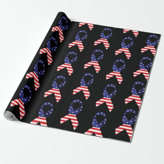 USA Ribbon Geschenkpapier (Ungerollt)