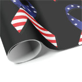 USA Ribbon Geschenkpapier (Rolleneckpunkt)