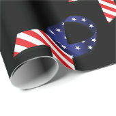USA Ribbon Geschenkpapier (Rolleneckpunkt)