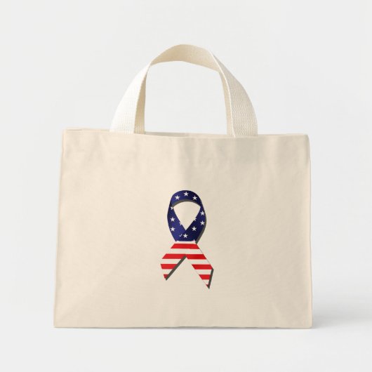 USA Ribbon Mini Stoffbeutel (Vorne)