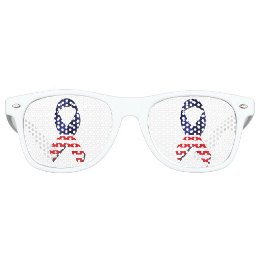 USA Ribbon Partybrille (Vorderseite)