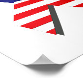 USA Ribbon Poster (Ecke)
