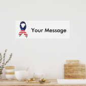 USA Ribbon Poster (Küche)