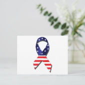 USA Ribbon Postkarte (Stehend Vorderseite)