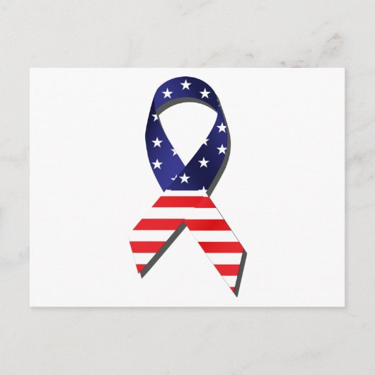 USA Ribbon Postkarte (Vorderseite)