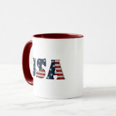 USA Ringer-Tasse Tasse (Vorderseite Links)