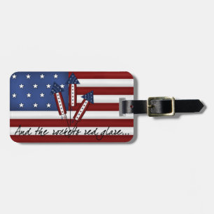 USA Rockets Flag Gepäckanhänger