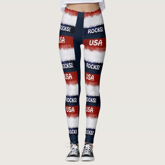 USA ROCKS LEGGINGS (Vorderseite)