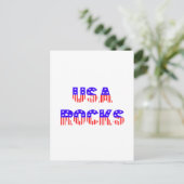 USA Rocks Postkarte (Stehend Vorderseite)