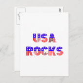 USA Rocks Postkarte (Vorne/Hinten)