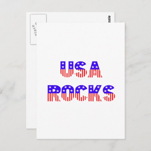 USA Rocks Postkarte (Vorne/Hinten)