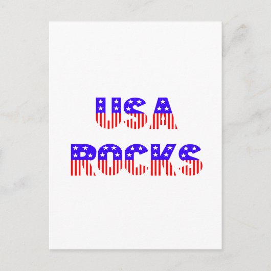 USA Rocks Postkarte (Vorderseite)