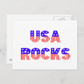 USA Rocks Postkarte (Vorne/Hinten)