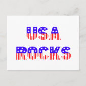 USA Rocks Postkarte (Vorderseite)