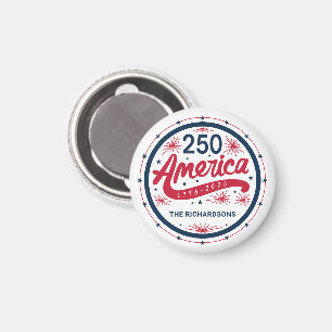 USA Rot Weiß Blau Amerikas 250. Jubiläum Magnet