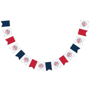 USA Rot Weiß Blau Amerikas 250. Jubiläum Wimpelkette