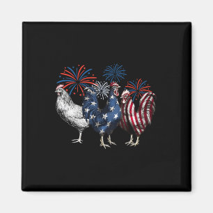 Usa Rot Weiß Blau Retro 4. Juli Amerikanisch Magnet