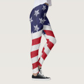 USA - rot-weiß-blaue amerikanische Flagge Leggings (Rechts)